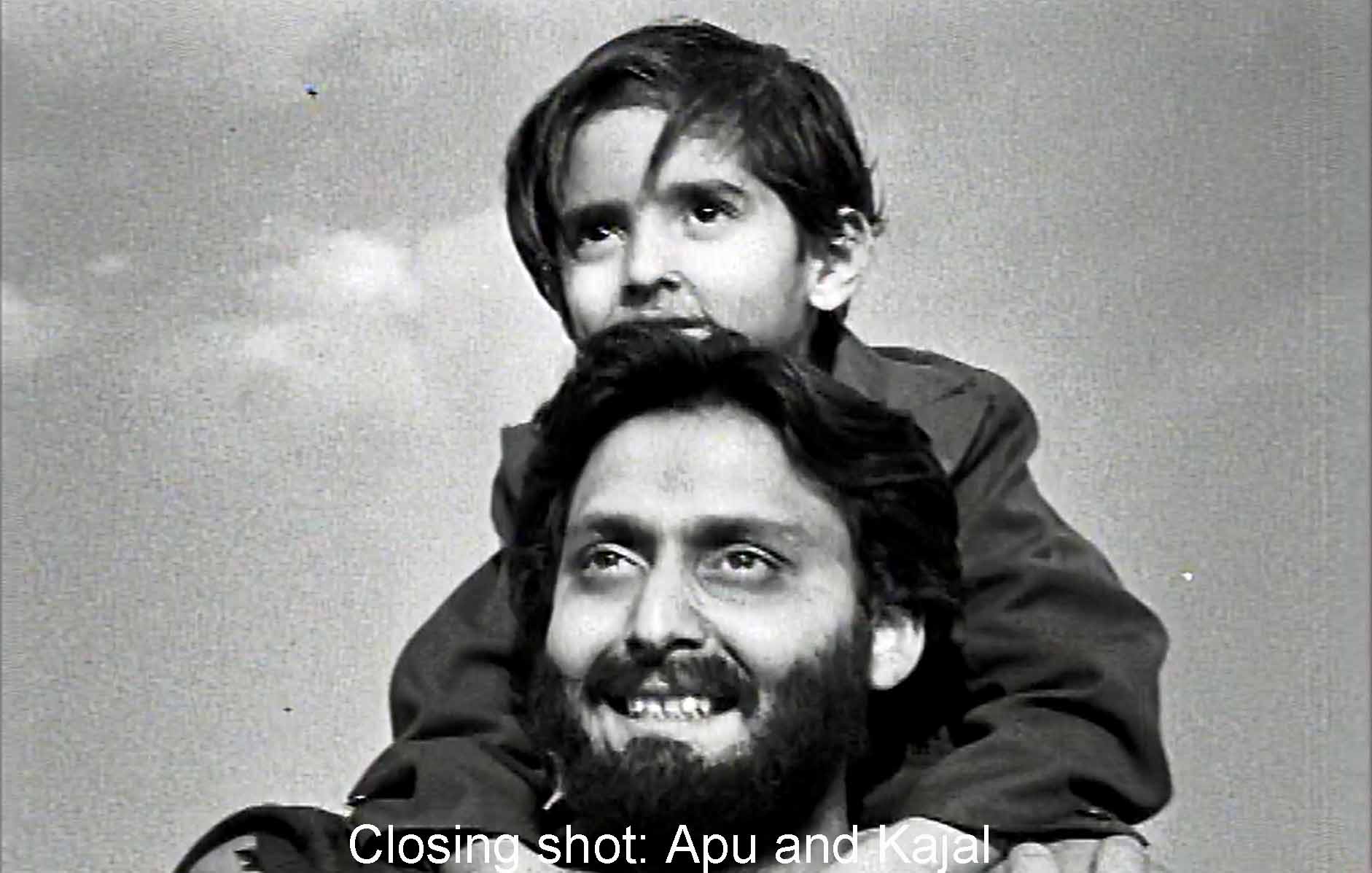 Closing shot:Apu and Kajal