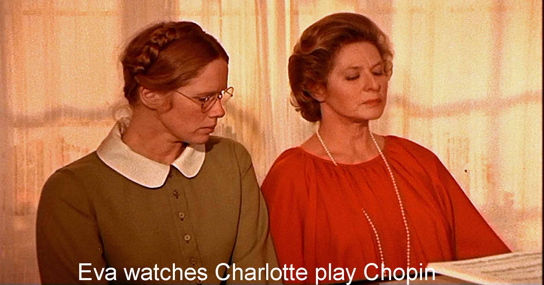 Eva watches Charlotte play Chopin