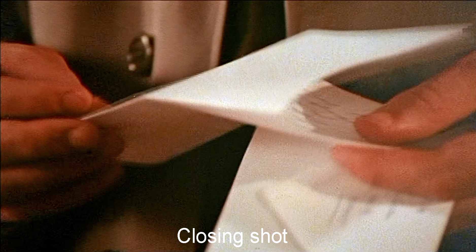 Closing shot