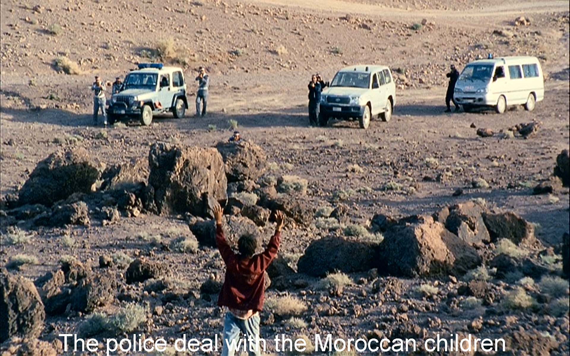 The police deal with the Moroccan children
