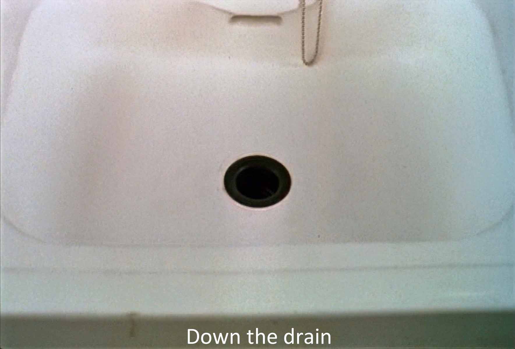 Down the drain