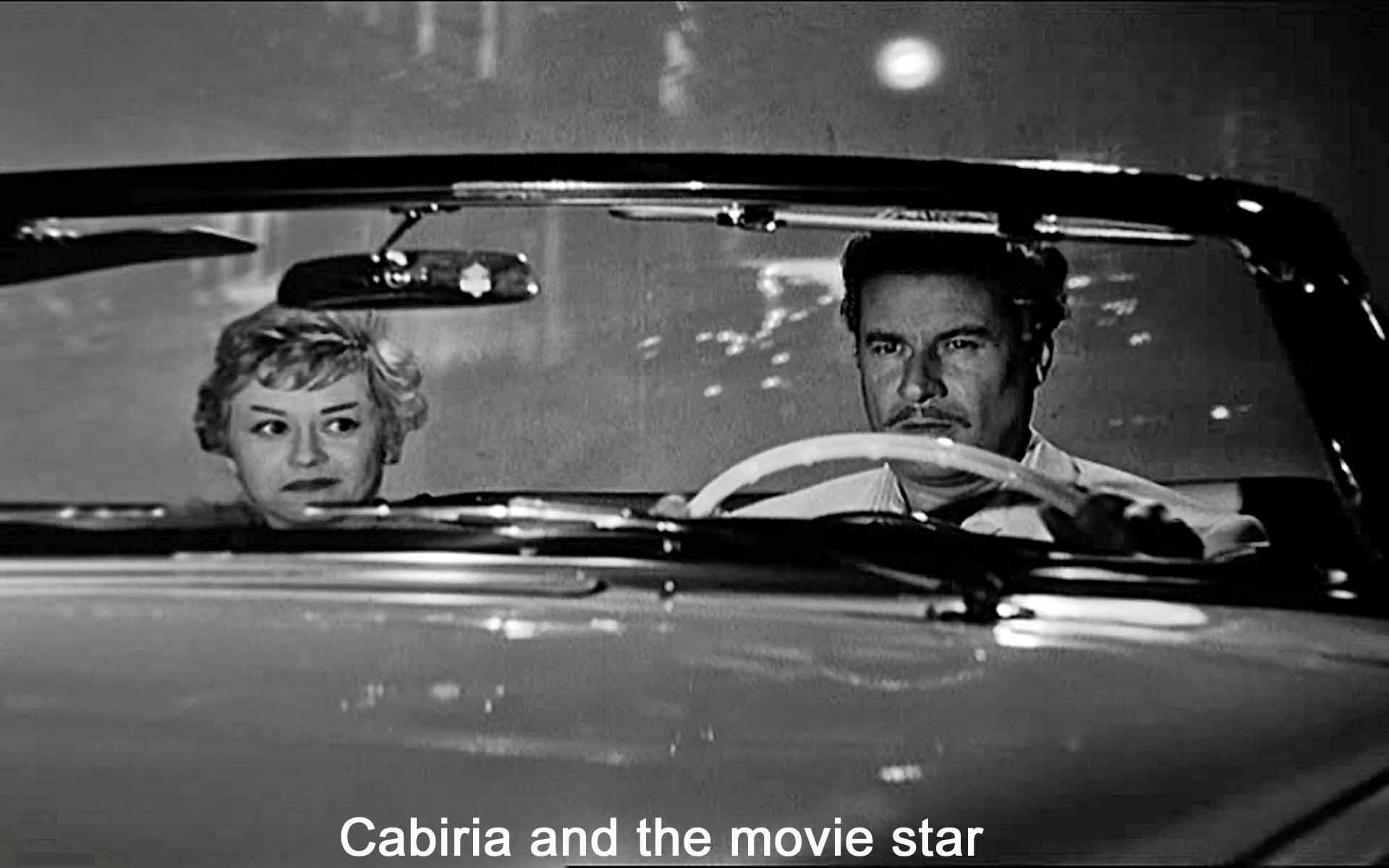 Cabiria and the movie star