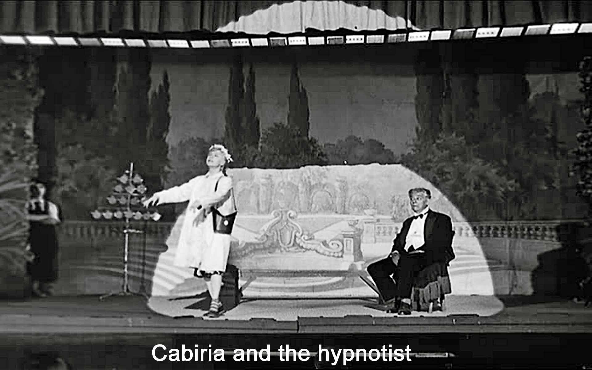 Cabiria and the hypnotist