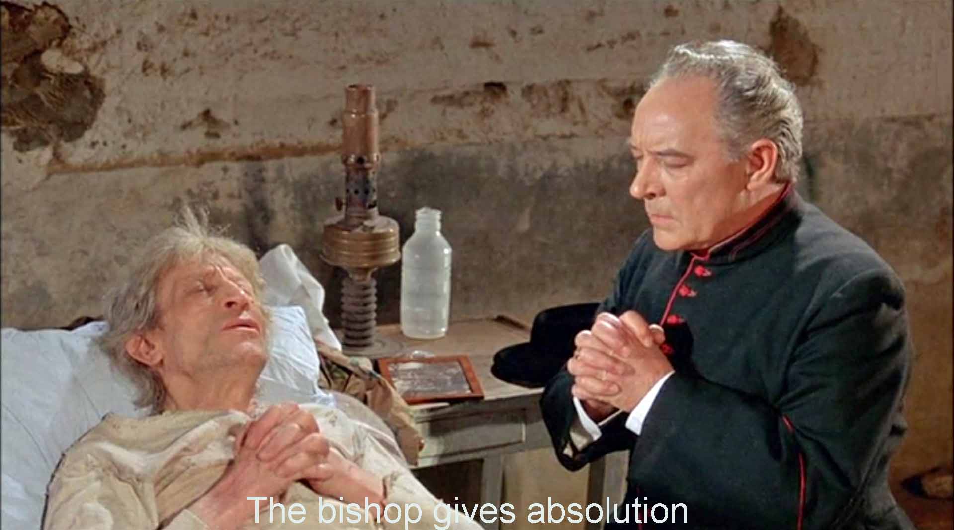 The bishop gives absolution