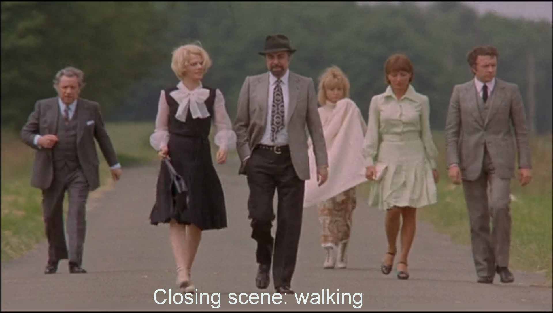 Closing scene: walking
