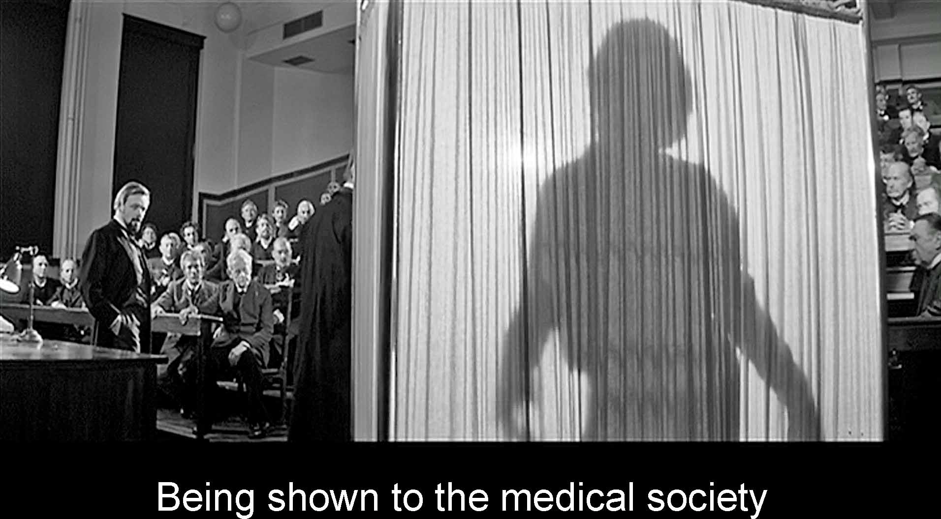 Being shown to the medical society