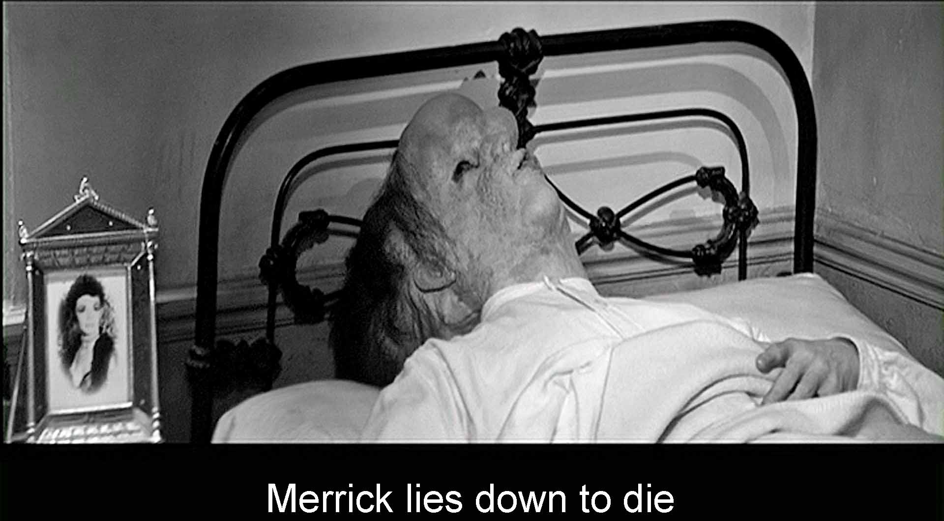 Merrick lies down to die