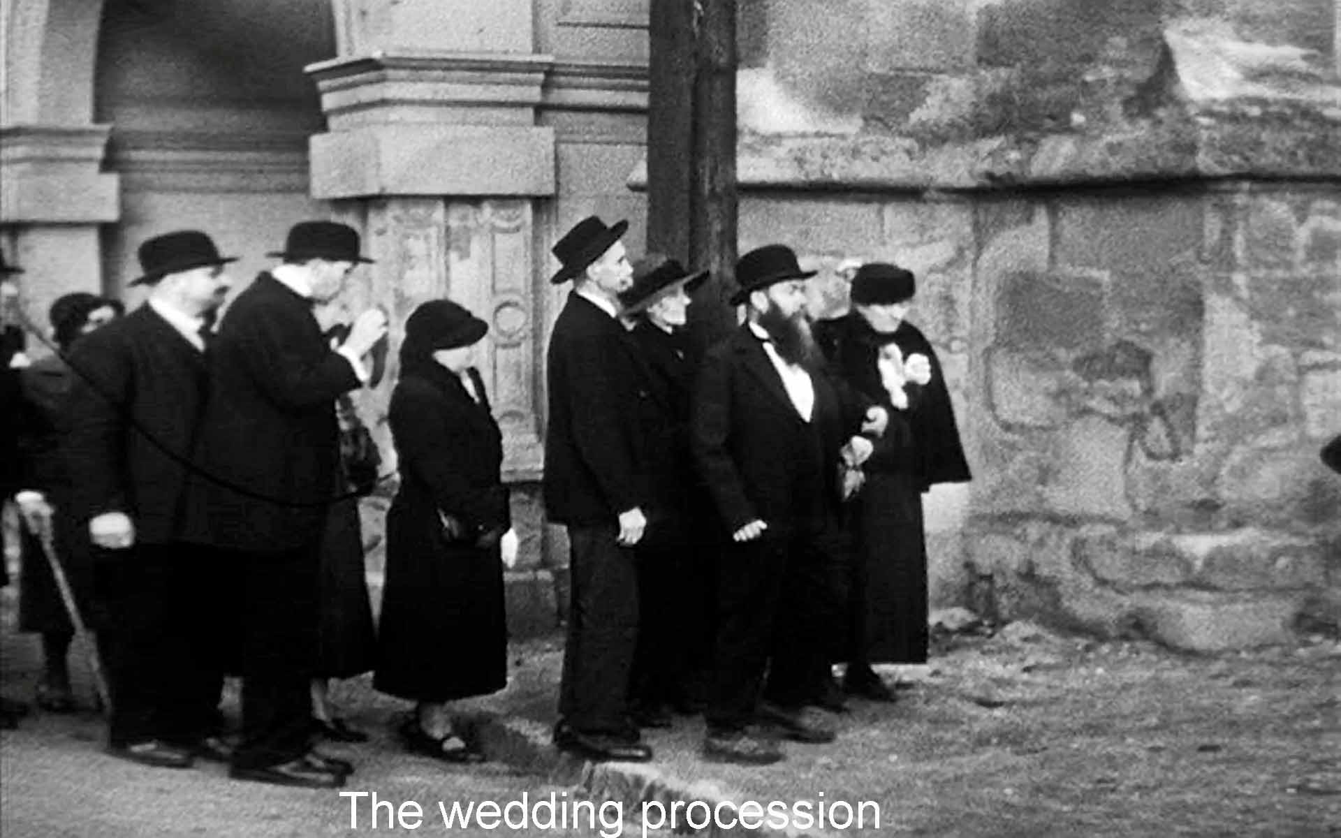 The wedding procession