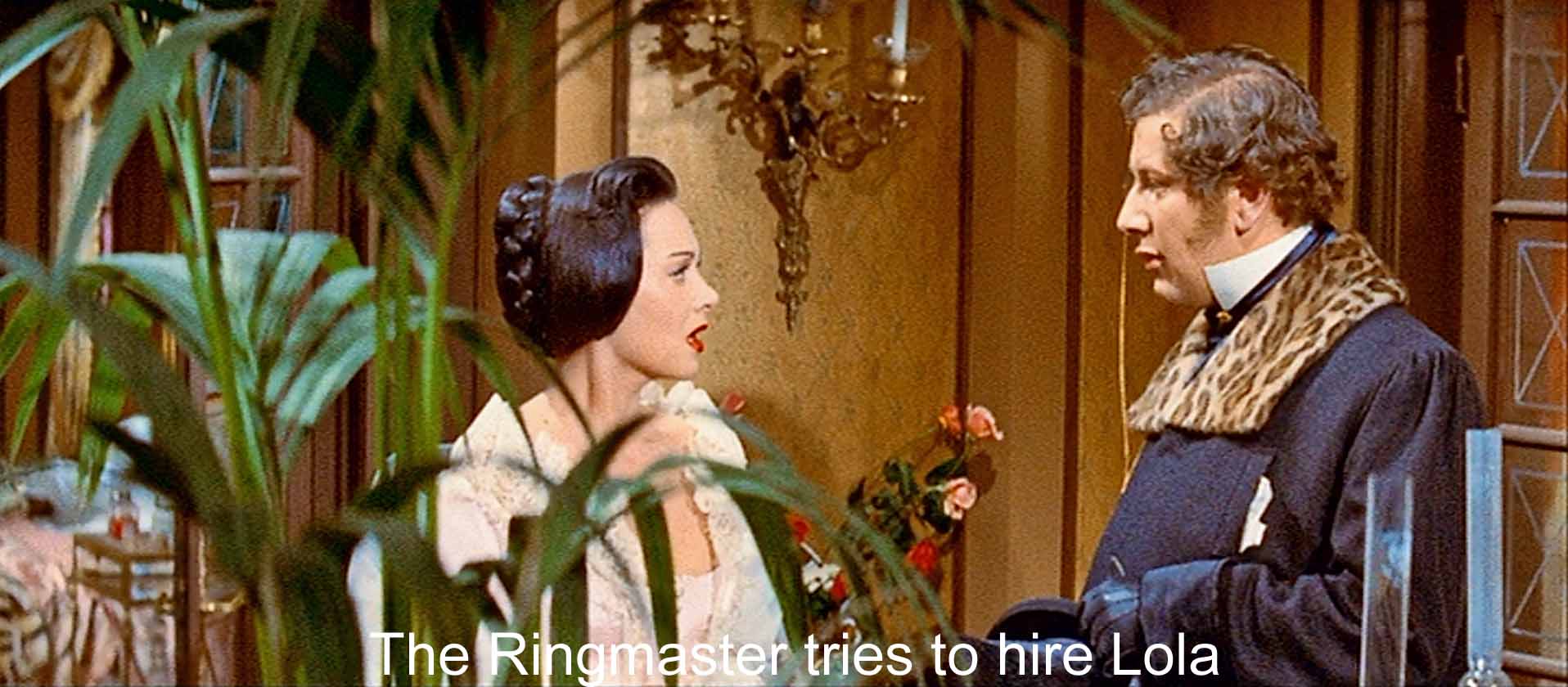 The Ringmaster tries to hire Lola