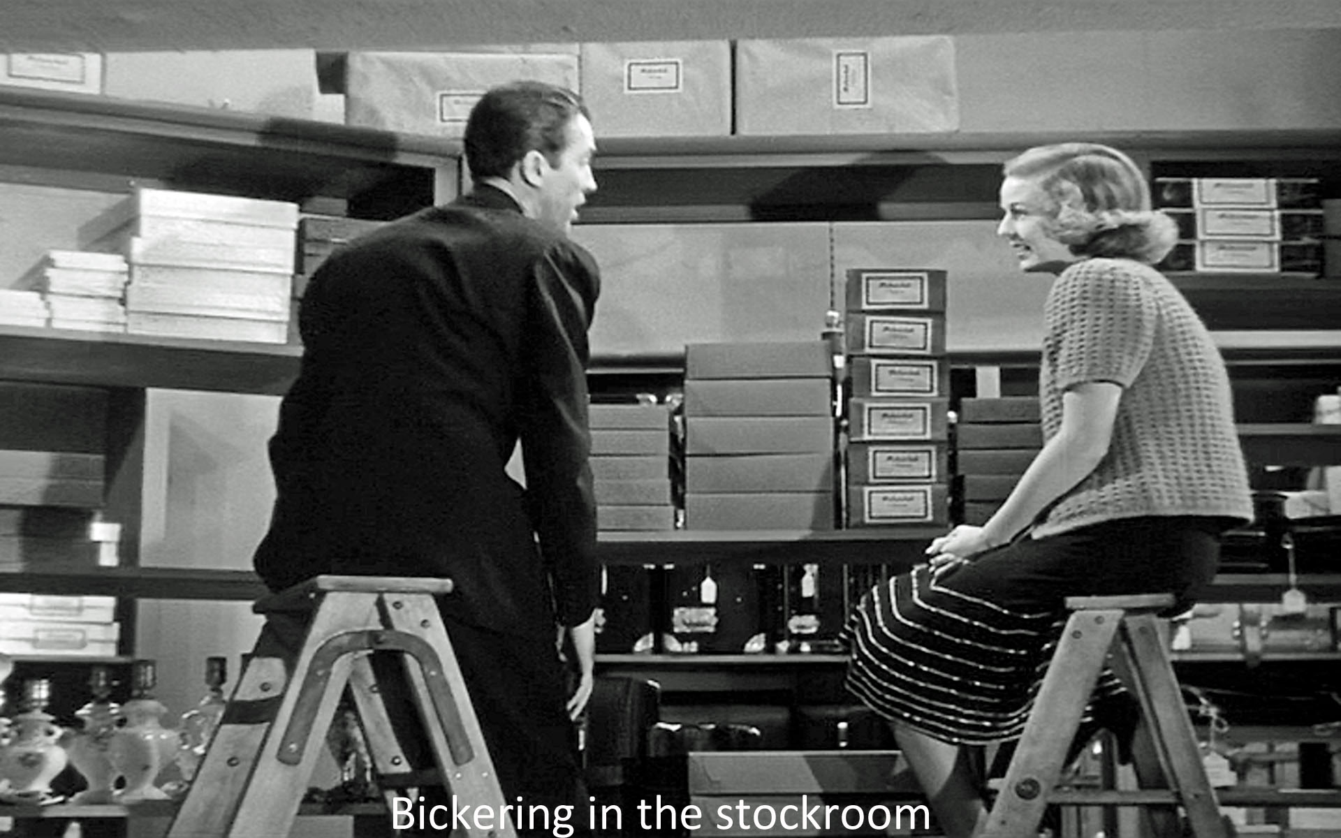 Bickering in the stockroom