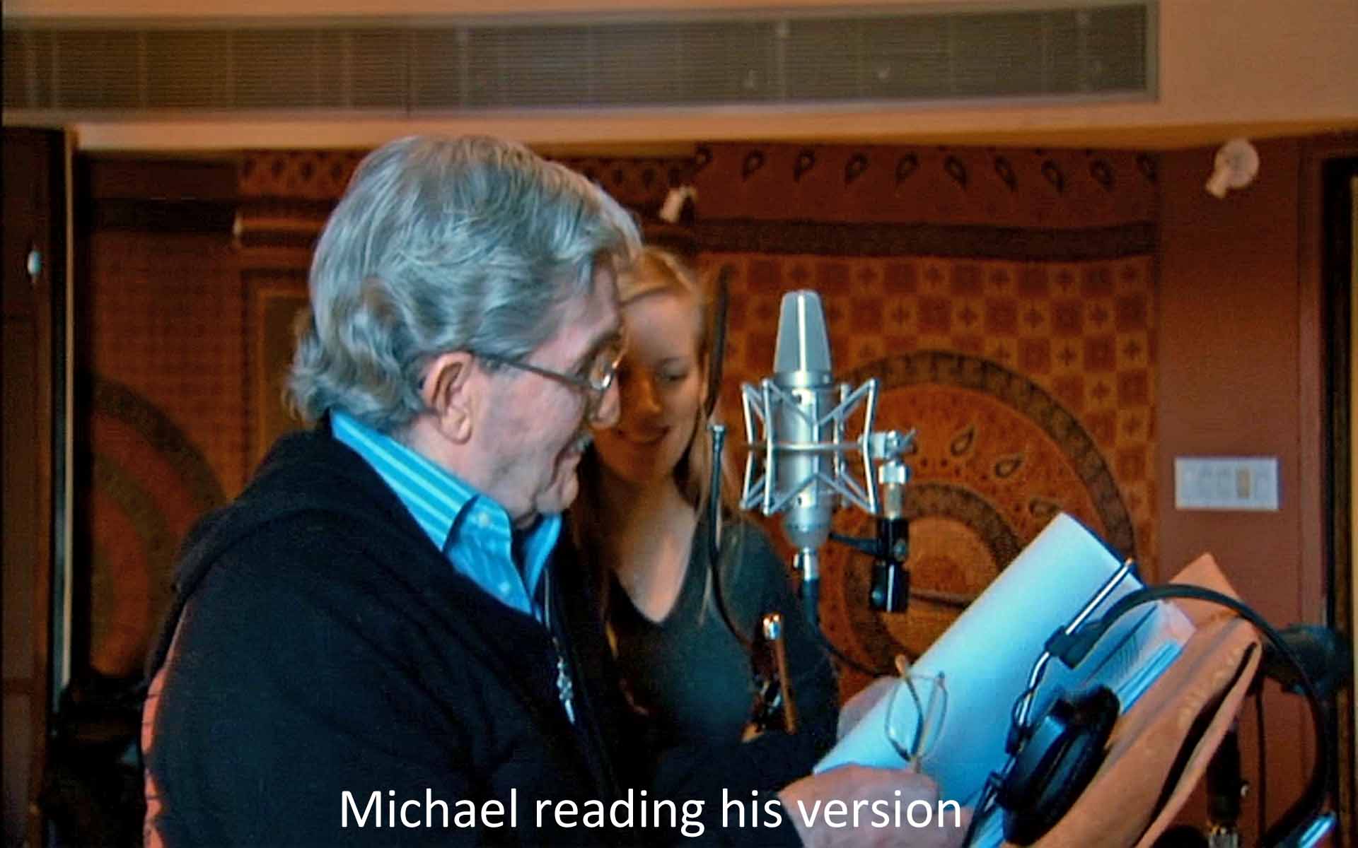 Michael reading his version
