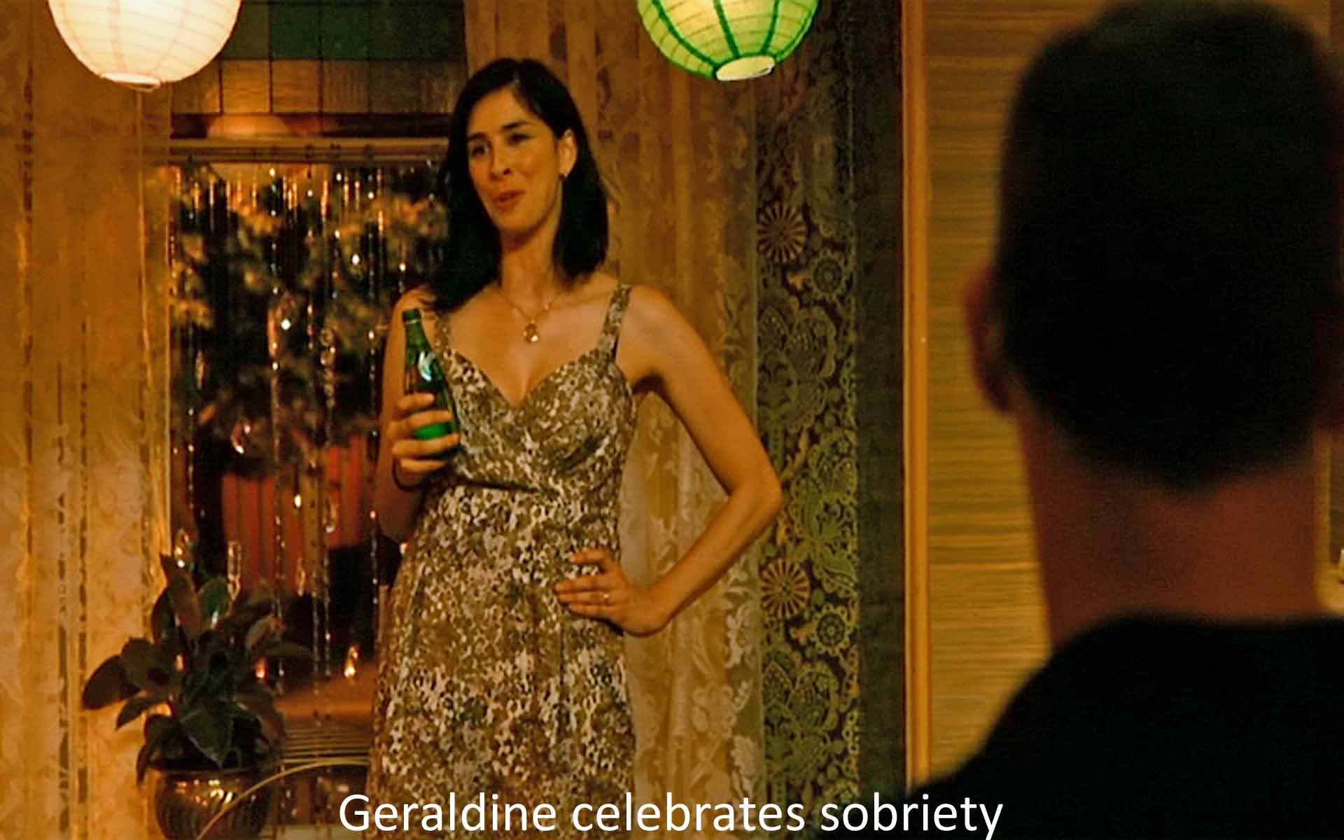 Geraldine celebrates sobriety