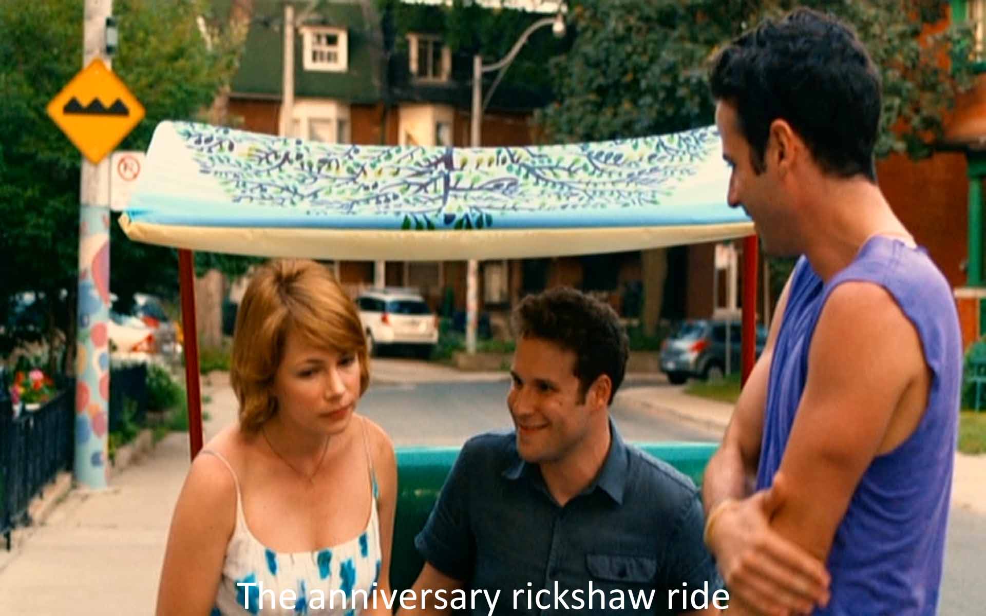 The anniversary rickshaw ride