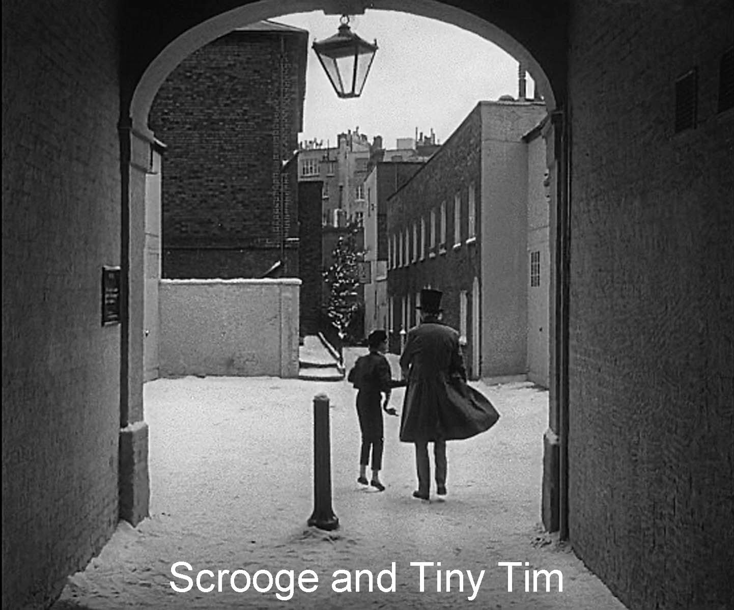  Closing scene: Scrooge and Tiny Tim