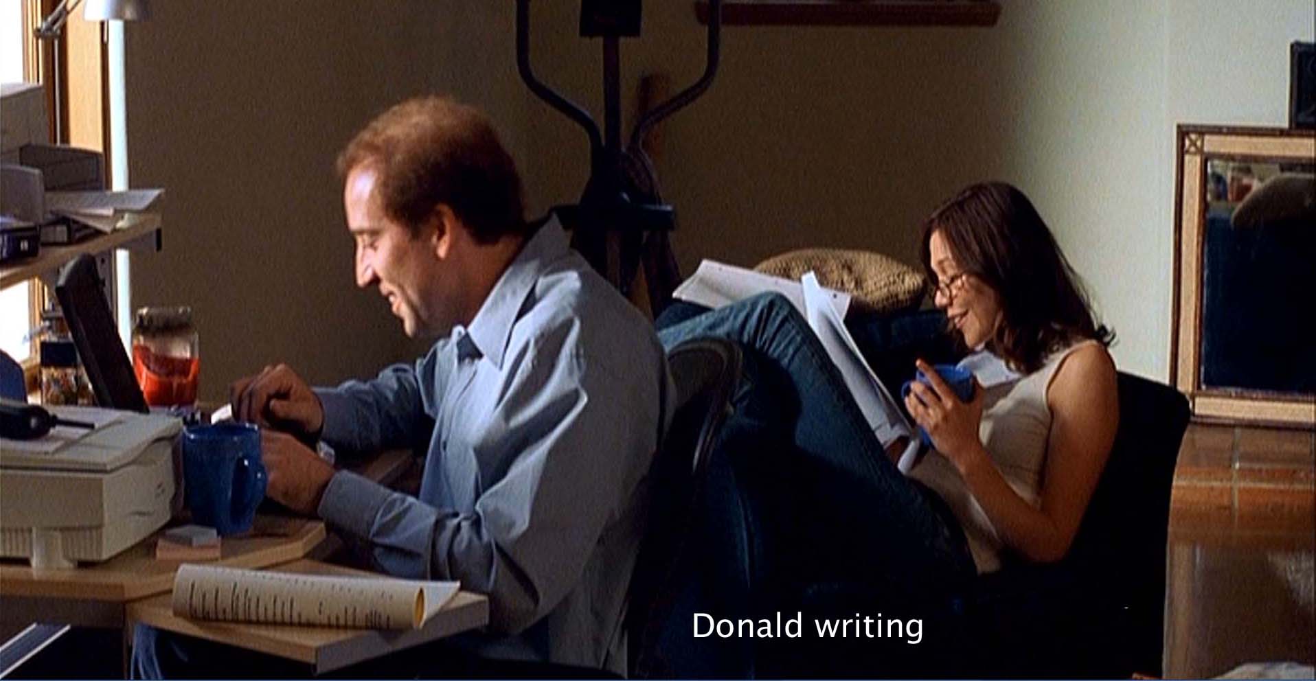 Donald writing