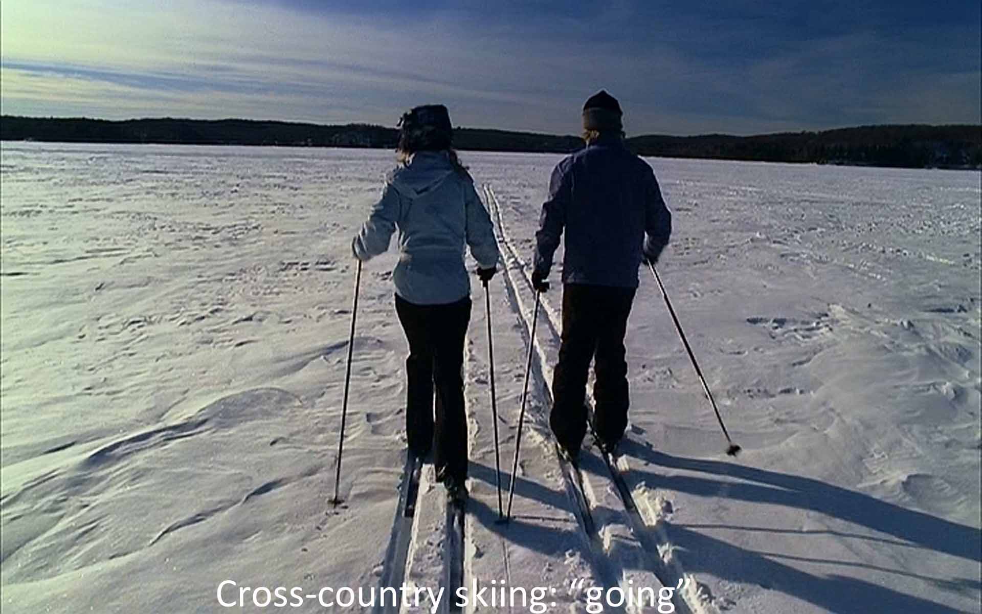 Cross-country skiing, going