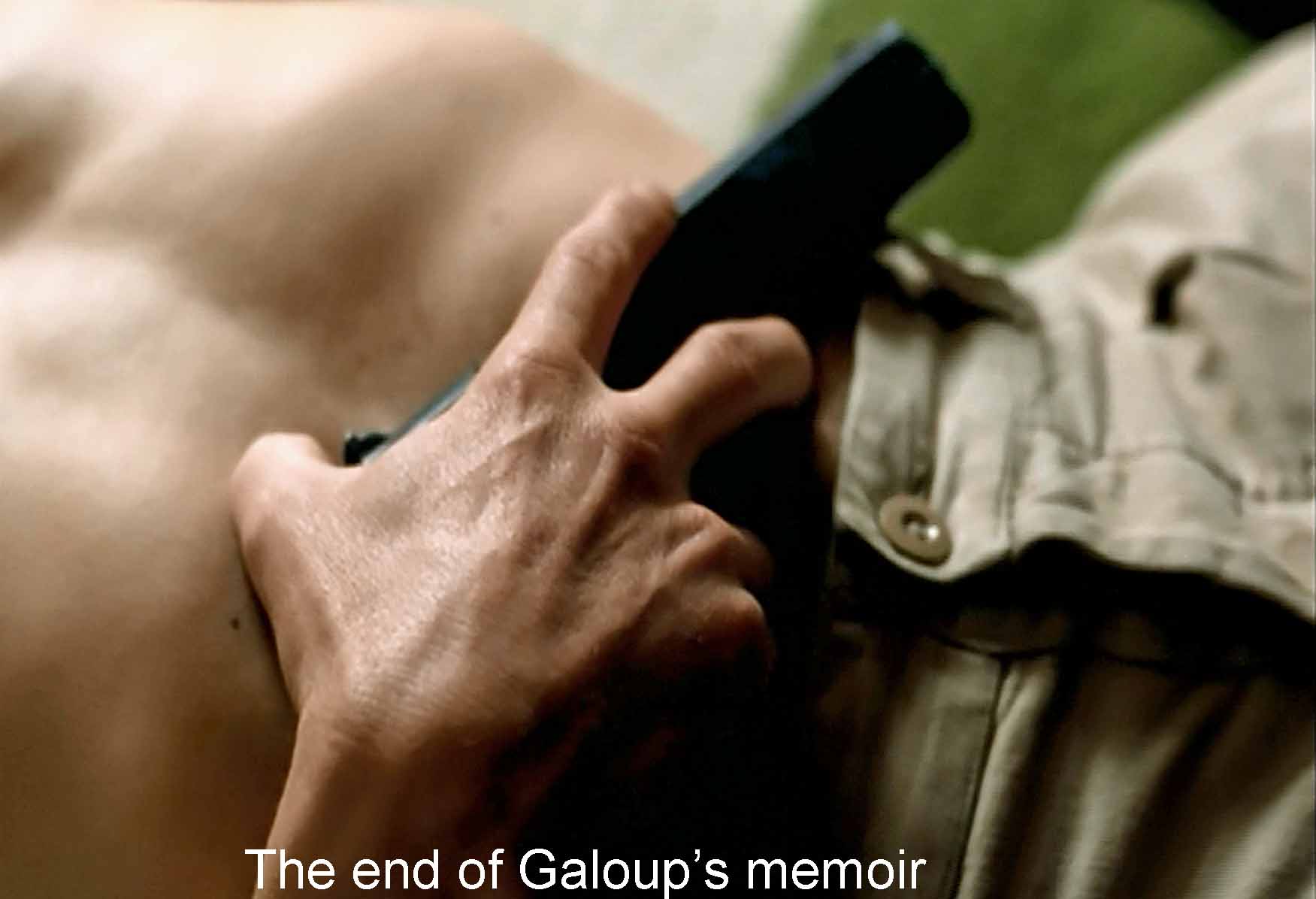 The end of Galoup's memoir