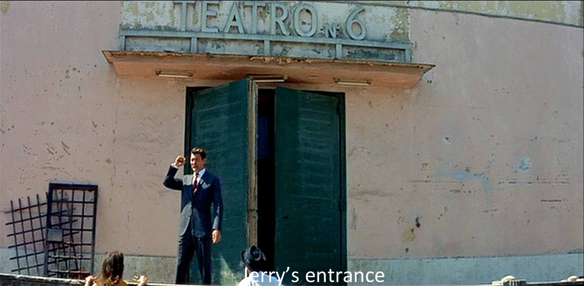 Jerry's entrance