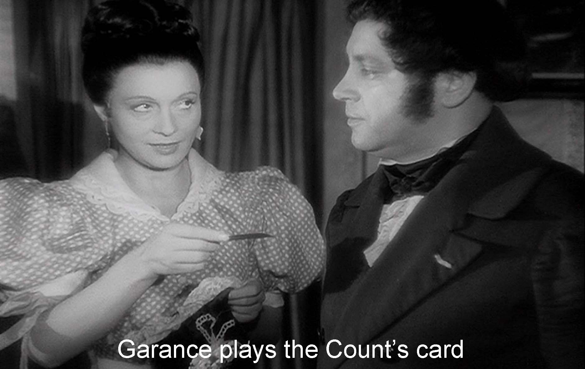 Garance counts on the Count