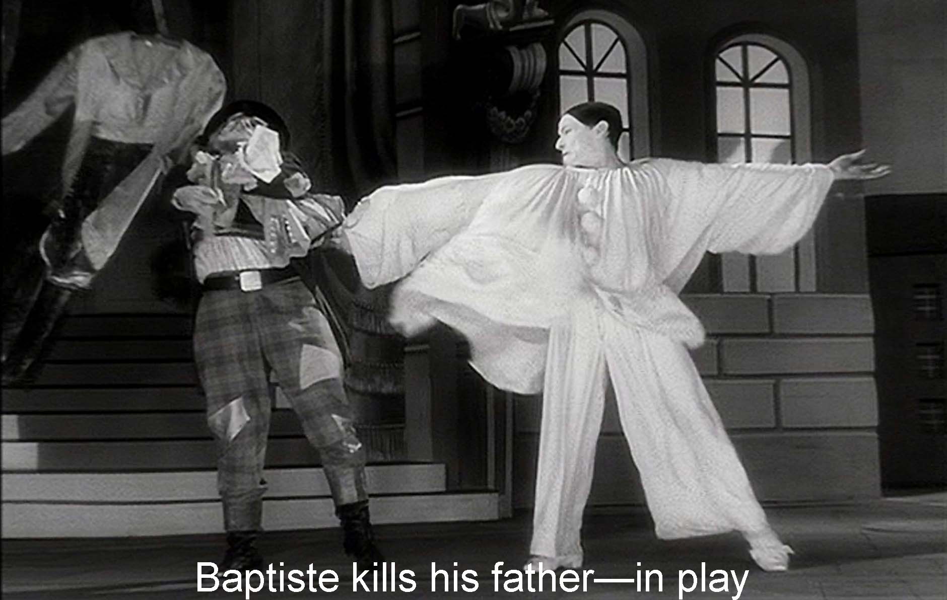 Baptiste kills his father—in play