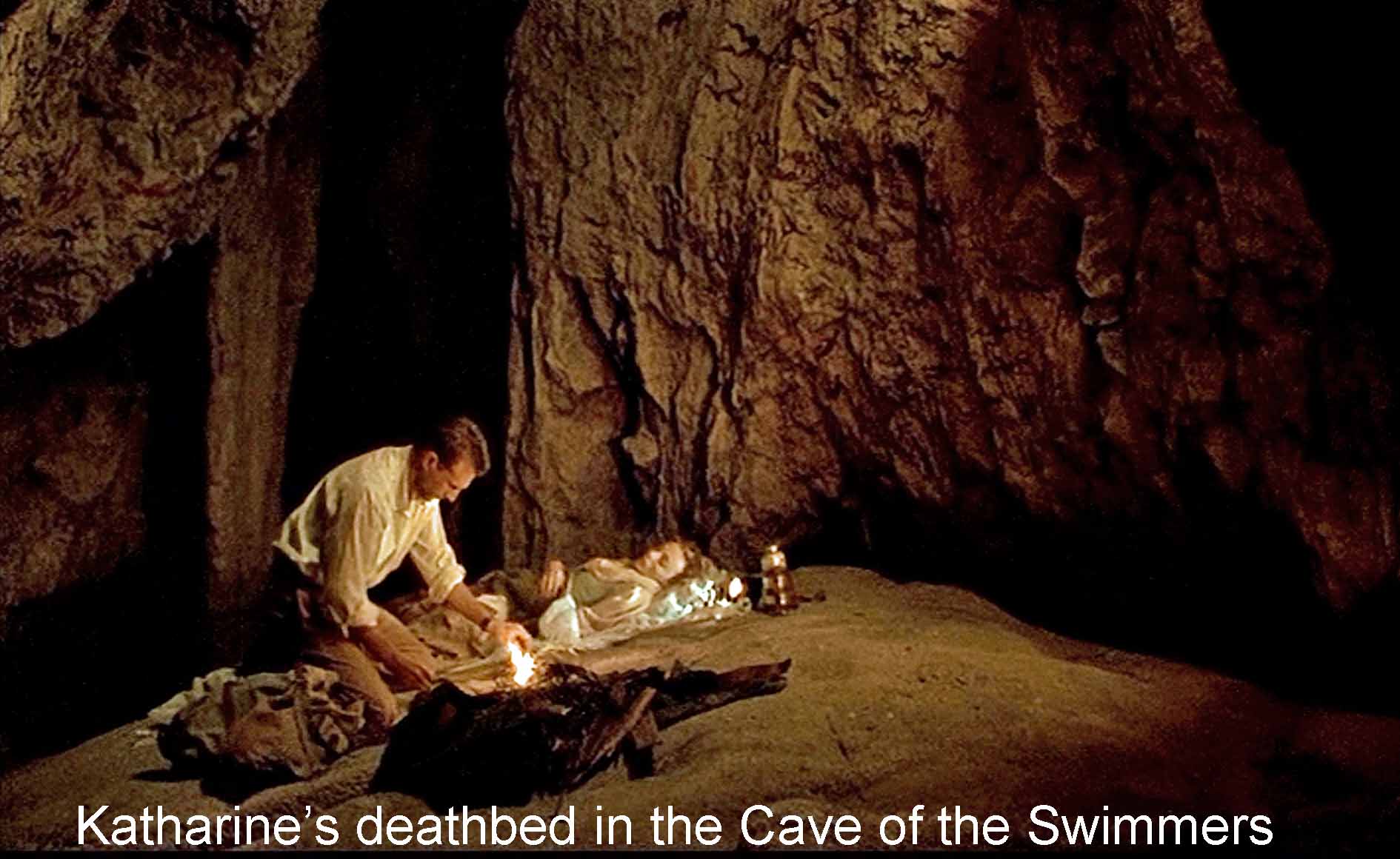 Katharine's deathbed in the Cave of the Swimmers