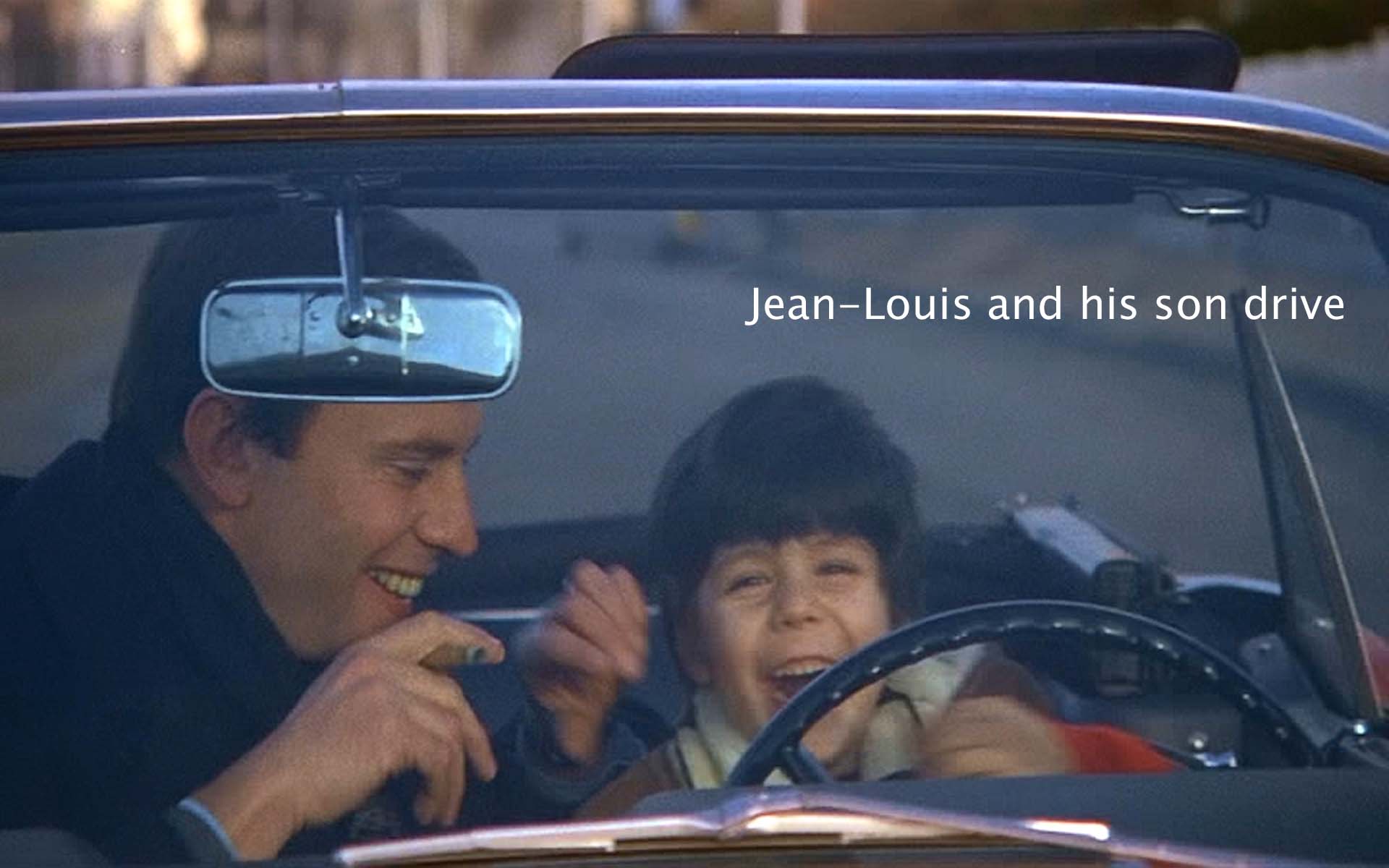 Jean-Louis and his son drive