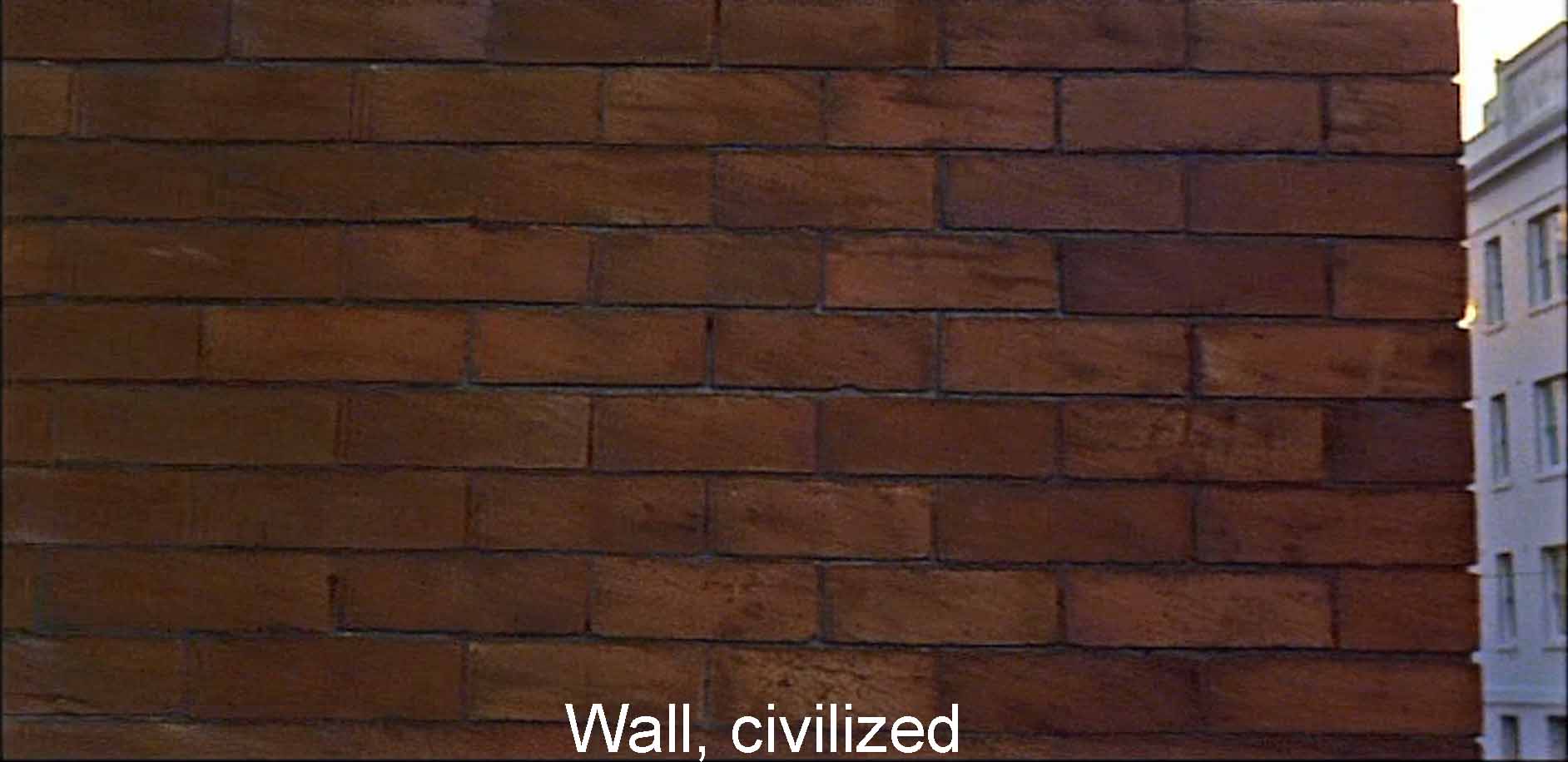Wall, civilized